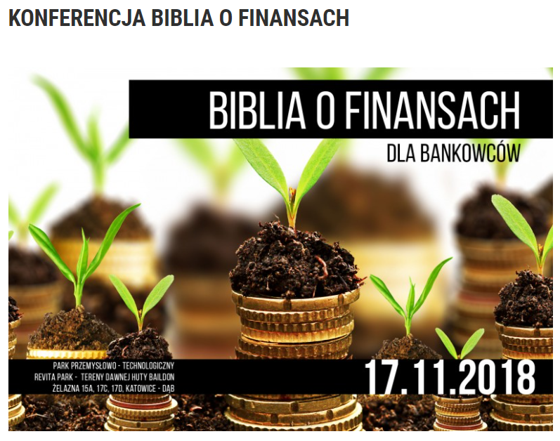 WST – Konferencja “Biblia o finansach”